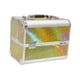 thumbnail image 4 of Estuche de tren para maquillaje, caja de cosméticos de belleza con asa de transporte, organizador portátil de almacenamiento de joyas de gran amarillo, 4 of 9