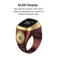 thumbnail image 4 of Anillo contador de cuentas compatible con Bluetooth para 5 tiempos de oración para musulmanes (café 18 mm), 4 of 4