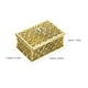 thumbnail image 5 of Joyero rectangular vintage, dulcero dorado calado, caja decorativa para fiestas, bodas, cumpleaños, San Valentín y otros eventos., 5 of 8