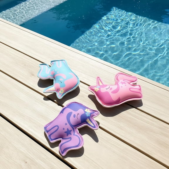 Diving Toys for Kids Neoprene Pool Toys Ideal for Summer Water Games and Swim Training 3 PCS ( (Unicorn)