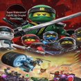 thumbnail image 4 of Cortina de ducha Ninjago, hermoso juego de cortinas de ducha con dibujos animados para niños, niñas, dormitorios universitarios, baño, accesorios de decoración de bañera a prueba de agua con 12, 4 of 8