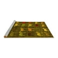 thumbnail image 2 of Ahgly Company Machine Washable Indoor Rectangle Abstract Yellow Modern Area Rugs, 7' x 9', 2 of 4