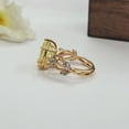 thumbnail image 5 of Gold Leaf Cocktail Ring-Unique Engagement Ring-Handmade Rose Gold Vintage Ring-Lemon Quartz Statement Ring-Lemon Anniversary Ring Her, 5 of 13