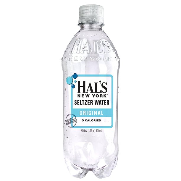 Hal's New York Seltzer Carbonated Original Sparkling Water, Zero Sugar