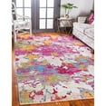 thumbnail image 6 of Unique Loom Amelie Lyon Rug Multi/Blue 5' 1" x 8' Rectangle Floral Contemporary Perfect For Living Room Bed Room Dining Room Office, 6 of 6