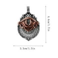 thumbnail image 2 of Tarot Vision Pendant - All-Seeing Eye Necklace, Tarot Card Symbol Pendant, Mystic Divination Jewelry, Spiritual Guidance, Fate Insights, Smooth Rotation, B, 2 of 6