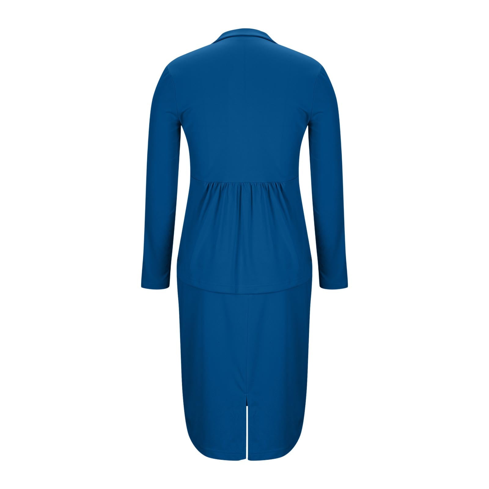 Fanxing Bodycon Blazer Dress for Women 2 Piece Outfits Mini Dress Long Sleeve Notch Collar Wrap Suit Jackets Work Shirts