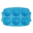 thumbnail image 1 of Cake Mold 6 Grids Non-stick Ice Ball Making Mould Silicone Kitchen Baking Chocolate Maker  Blue, 1 of 10