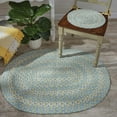 thumbnail image 2 of Park Designs Cozy Cottage Braided Blue Oval Indoor Rug 32"x 42", 2 of 5
