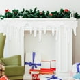 thumbnail image 4 of Neoyler Christmas Decorations Christmas Mantel Decor Fireplace Snow Blanket Artificial Icicle Easy Installation for Living Room Bedroom Creates Festive and Cozy Holiday Atmosphere 47.2in White, 4 of 4
