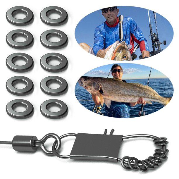 Juego Anillo 10 Piezas Accesorios Aparejos Pesca Con Mosca Acero Inoxidable Duradero 2 Mm