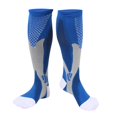thumbnail image 2 of 2 Pcs Bas de Compression de Sport Anti-Fatigue Bas Mi-Mollet Manche Bas de Sport Bleu G-TG, 2 of 8