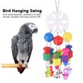 thumbnail image 4 of Plastic Bird Chewing Toy, Snowflake Parrots Swing Toy, For Bird Hanging Swing, 4 of 8