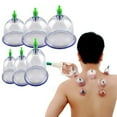 thumbnail image 1 of 6PCS Body Relaxation Medical Vacuum Cupping with Suction Pump Therapy Device Set Herapy Healthy Massage Kit, 1 of 9