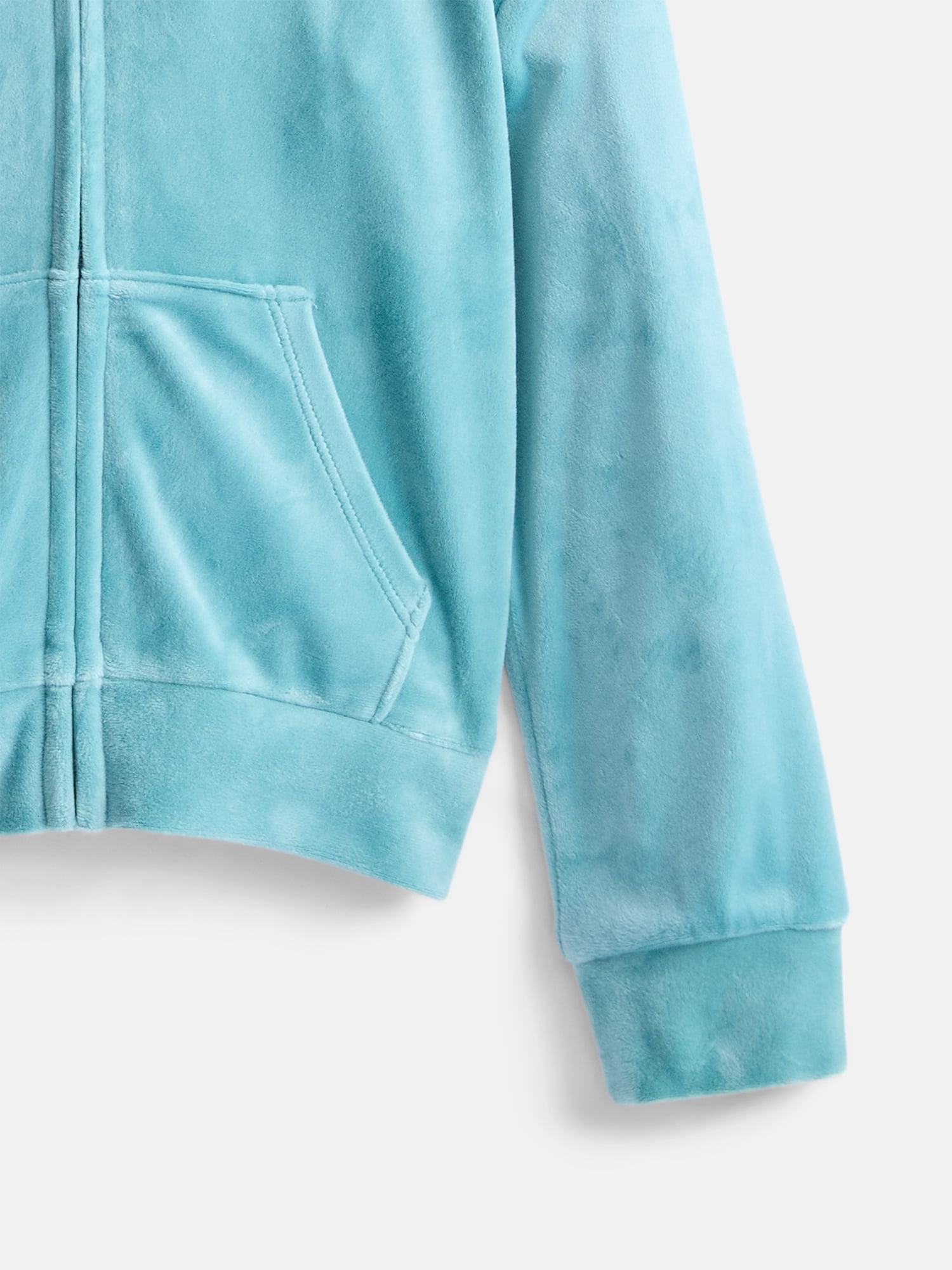 Wonder Nation Girls Velour Hoodie, Sizes 4-18 & Plus