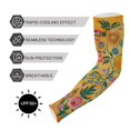 thumbnail image 5 of ALAZA Moroccan Yellow Floral UV Sun Protection Arm Sleeves UPF 50+ Compression Cooling Sleeve 1 Pair, 5 of 7