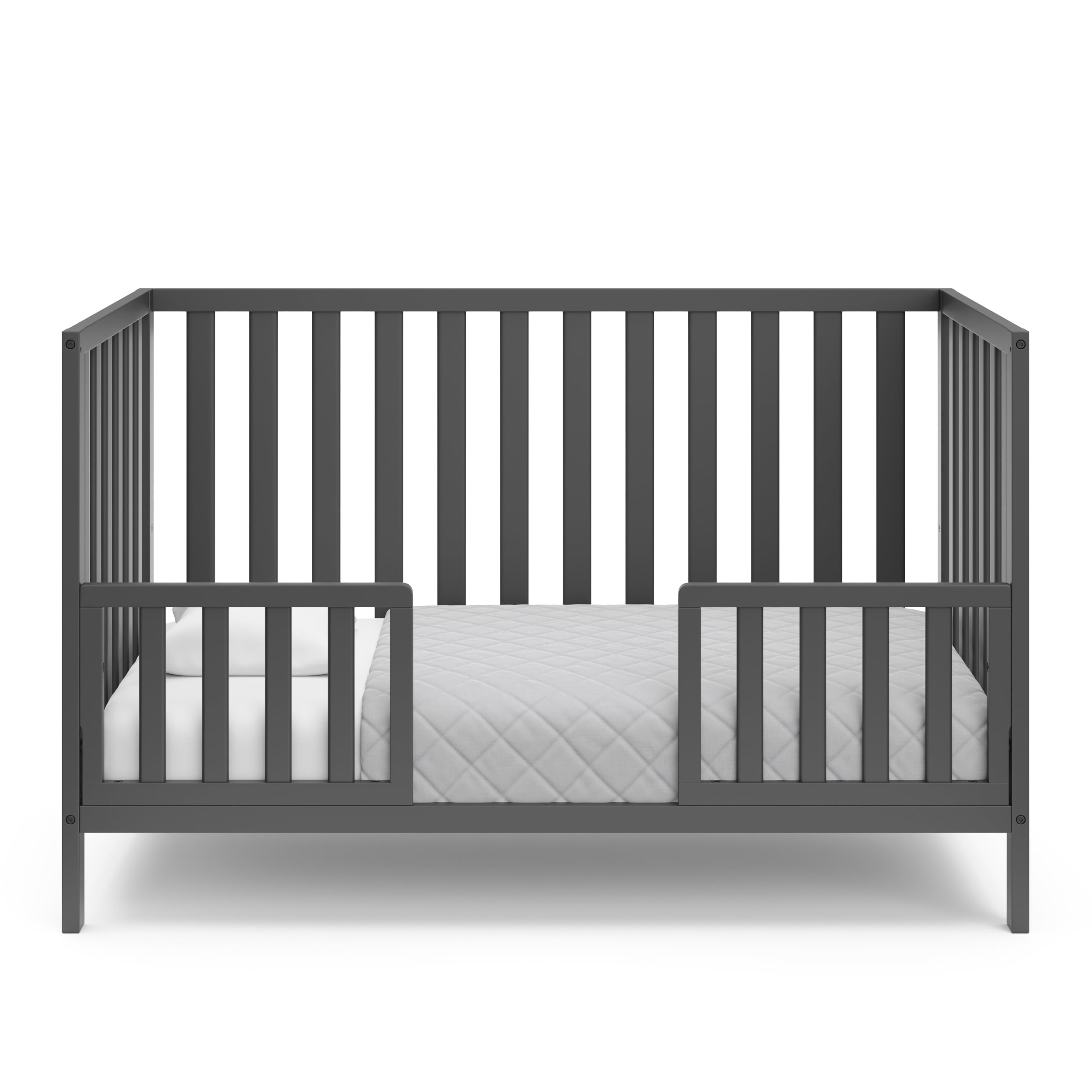 Storkcraft Sunset 4-in-1 Convertible Baby Crib, Gray
