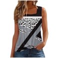 thumbnail image 2 of Puntoco Camisetas sin mangas para mujer Camiseta sin mangas estampada para mujer Top suelto, 2 of 3