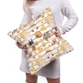 thumbnail image 6 of Bingfone Cute Bee Gnome Linen Throw Pillow Covers Cushion Case Pocket Button Vintage Farmhouse Pillowcase for Sofa Couch Bed 18"x18", 6 of 9