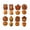 8PCS, variant on 8-Design Fall Mini Pie Mold Collection, Reusable Holiday Mini Pie Molds for Baking, Autumn Hand Pie Press Molds with Owl, Fox, Pumpkin, Turkey, Leaf, Acorn Shapes for Thanksgiving(Turkey)