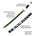 thumbnail image 3 of 80cm Upgrade Demon Slayer Anime Katana Sword Weapon Prop Zenitsu Tanjirou Mitsuri Kokushibou Toy Swords, 3 of 4