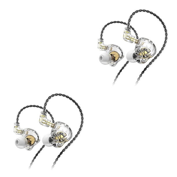 Tholdsy TRN MT1 Auriculares Auriculares impermeables Graves pesados Cancelación de ruido Auriculares para correr Silicona sin Blanco sin micrófono 2piezas