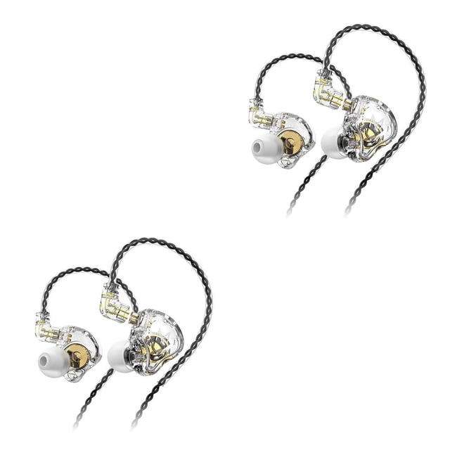 Écouteurs TRN MT1 Résistants à la Transpiration Réduction de Bruit Casque de Course Blanc Sans Micro 2Ensemble
