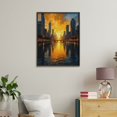 thumbnail image 4 of Paint By Numbers Kit for Adults Beginner - Sunset Skyline Reflected River DIY Canvas Painting Kits for Adults, Frameless Paint By Number for Adults for Home Wall Decor 16x20 Inch, 4 of 7