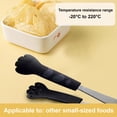 thumbnail image 2 of VEAVON 7-Inch Cat Paw Tongs, Black Stainless Steel Cooking Tongs, 2 of 9