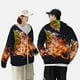thumbnail image 4 of Fotbe Tennis Ball In Fire1 Chaqueta con Protección Solar UPF 50+ para Hombre y Mujer, Camisa con Capucha y Bolsillos-Small, 4 of 7