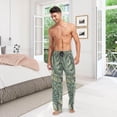 thumbnail image 7 of Tropical Palm Leaves Ghost Pajama Pants, Men's Lounge Pants Light with Drawstring and Pockets, Christmas New Year Birthday Father's Day Gifts, XX-Large, 7 of 7