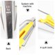 thumbnail image 4 of SOPOTUTU Fabric Bias Tape Maker Amarillo Herramienta Para Doblar Tela En Perfectas Para, 4 of 7
