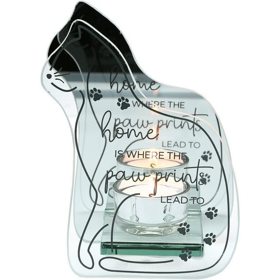Pavilion Gift Company - Home - 6" Mirrored Glass Candle Holder