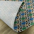 thumbnail image 5 of Ambesonne Moroccan Place Mats Set of 4, Hexagon Stars Pattern, Standard Size, Green Blue Black, 5 of 6