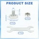 thumbnail image 2 of Ruedas de rodillos para cajones Uxcell con posicionamiento deslizante y llave de tornillo 0.75", 2 of 6