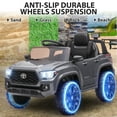 thumbnail image 4 of Licensed Toyota Tacoma 12V Battery Powered Ride on Cars with Remote Control, Kids Electric Ride on Vehicles for Boys Girls, Ride on Truck Toys with USB, AUX, MP3, FM Function, LED Headlight, Gray, 4 of 13