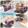 thumbnail image 2 of Yayeee 6 Pack Kitchen Dishcloths for Washing Dishes Soft Absorbent Microfiber Towels, Neon Road, 2 of 9