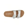 thumbnail image 4 of Women's Cork Footbed Sandals With Adjustable Buckles Slip On Platform Slides Sandals, 4 of 5