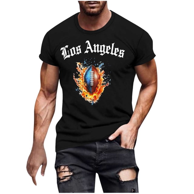Tauxra T-Shirts à Manches Courtes pour Hommes, T-Shirt Graphique Respirant à Col Rond pour Tenue Décontractée et Sportive, Chandail Léger avec Design Imprimé