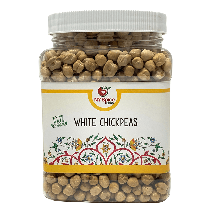 White Chickpeas - Chcikpeas,  Bengal gram,  Garbanzo bean, (Kabuli Chana) - 1.5Lbs