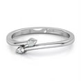 thumbnail image 3 of leaf Moissanite Gemstone 925 Sterling Silver women's Gift ring, 3 of 5