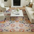 thumbnail image 4 of Nourison Passion Floral Silver 9' x 12' Area Rug, (9x12), 4 of 13