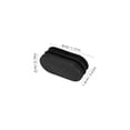 thumbnail image 2 of CRILSTYLEO 100Ud Tapones Protectores Negros Para Extremos De Tubo Ovalado Resistentes A Intemperie, 2 of 6