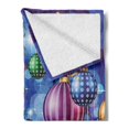 thumbnail image 2 of Christmas Soft Flannel Fleece Throw Blanket, Happy New Year Party Celebrations Swirling Ornaments and Balls Print, Cozy Plush for Indoor and Outdoor Use, 50" x 70", Multicolor, by Ambesonne, 2 of 5