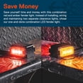 thumbnail image 2 of 2pc 7" DOT Amber/Red LED Clearance Marker Fender Light Set for Trailer Hauler, 2 of 8