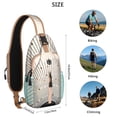 thumbnail image 2 of Boho Chic Sling Bag Colorful Vintage Artistic Crossbody Backpack for Office Workers, 2 of 5