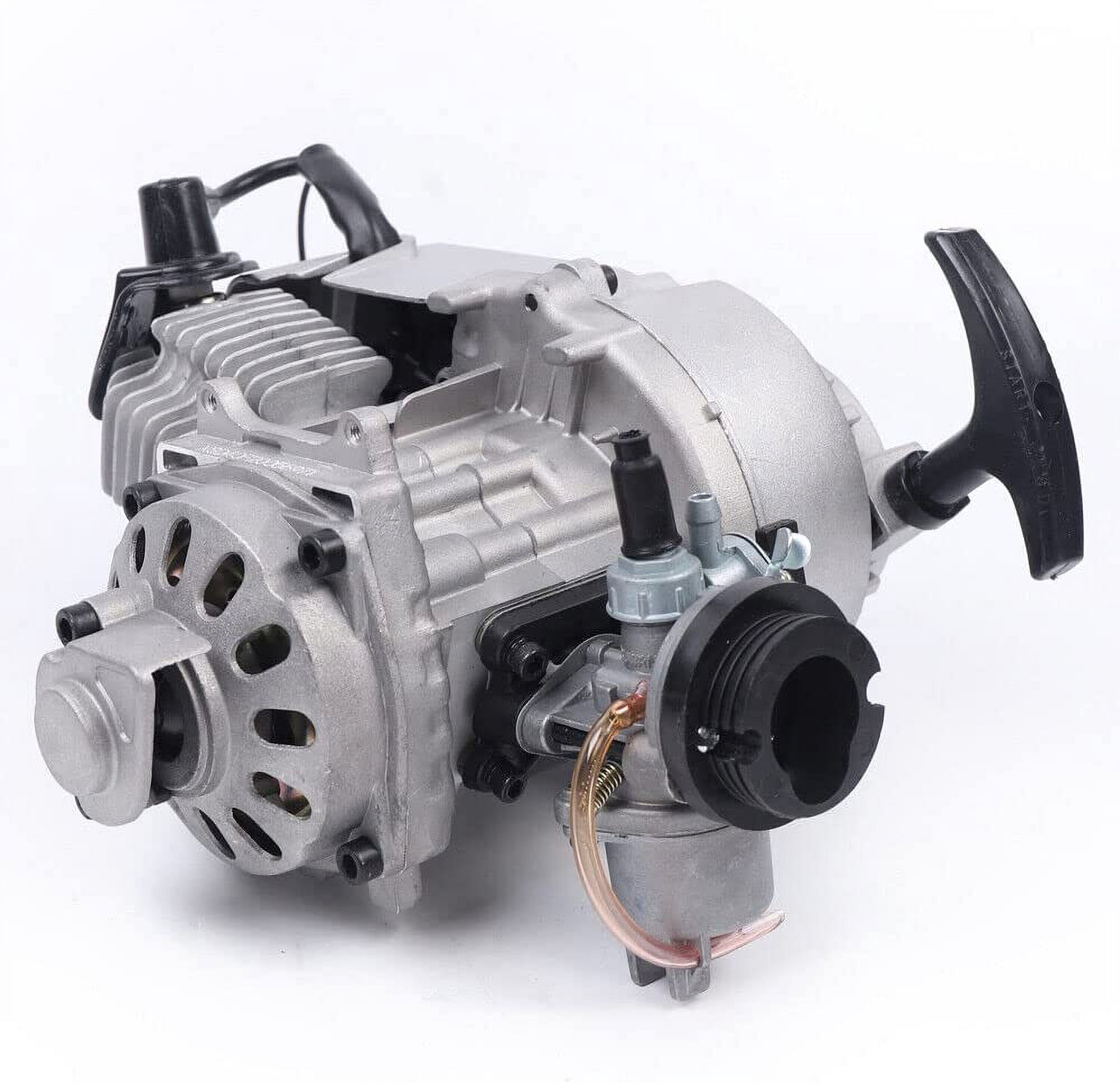 Miumaeov 49CC 2-Stroke Engine Motor Kit Single Cylinder Pull Start Engine for Mini Dirt Bike Motor Pocket ATV Scooter