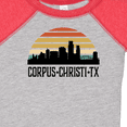 thumbnail image 4 of Inktastic Corpus Christi Texas Skyline Retro Boys or Girls Baby Bodysuit, 4 of 5