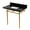 Black Granite / Brushed Brass, variant on Kingston Brass KVPK36227K380 Imperial 36" Black Granite Console Sink with Stainless Steel Legs (8-Inch, 3-Hole), Black Granite/Matte Black