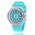 thumbnail image 1 of Reloj electrónico transparente para estudiantes, hombres y mujeres, tendencia neutra, cuarzo, luminoso, resistente al agua, reloj deportivo de silicona, 1 of 6